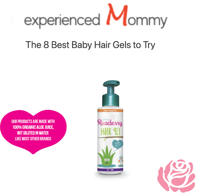 MADE IT TO THE "TOP 8 BEST BABY HAIR GELS TO TRY THIS YEAR" LIST!