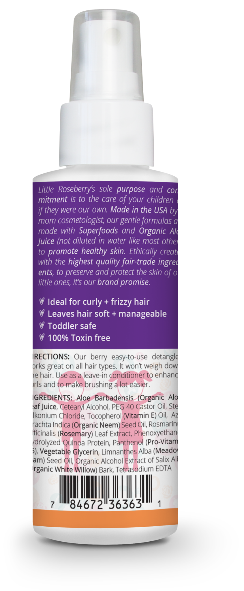 Two Pack Hair Detangler Spray for kids